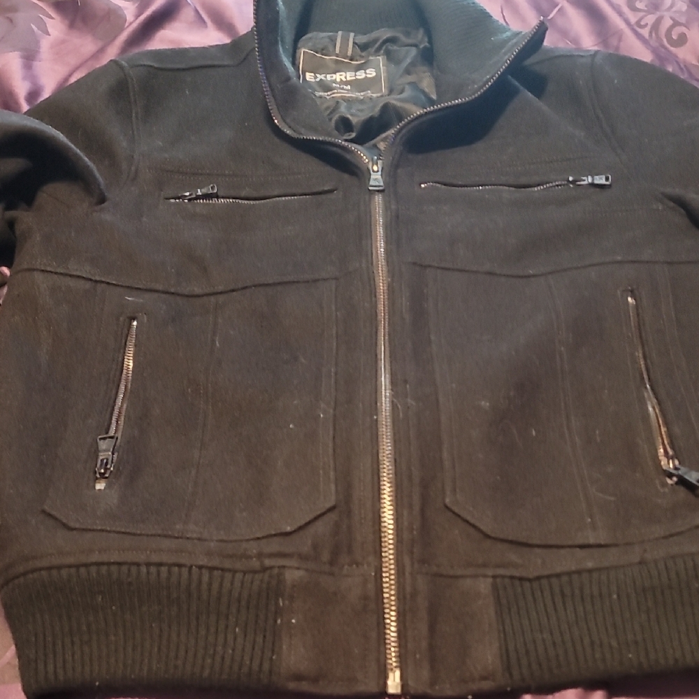 Express Black Corduroy Jacket